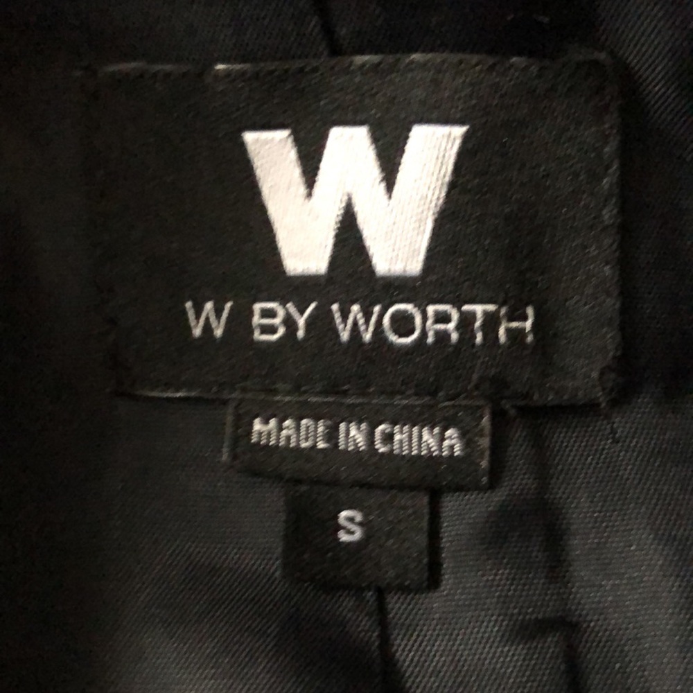 W by Worth Coat Wool Striped Size Small/M - Picture 5 of 8